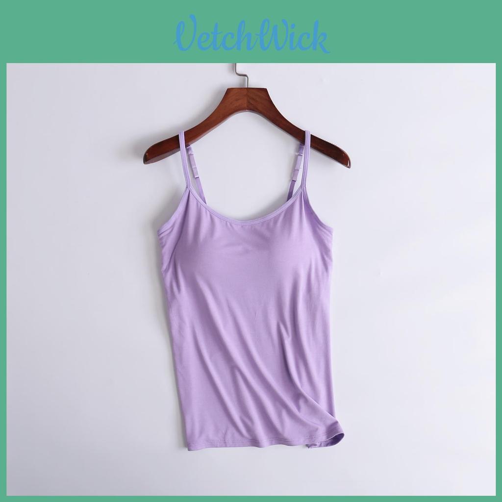 Moisturewicking Modal Camisole With Builtin Bra For Yoga And Fitness