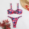 New New Printed Split Ladies Sexy Suspender Bikini Swimming Beach Hot Spring Swimming