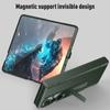 Чехол-кронштейн для Samsung Galaxy Z Fold 6 5 4 Fold 5 передний экран с защитной пленкой противоударный модный шарнирный чехол на ощупь