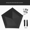 Black Vinyl Ultra-Light Pencil Umbrella, Large Size, Fiber Ultra-Light, 70% off Portable Dual-Use Umbrella for Sun and Rain, Fresh Style Student