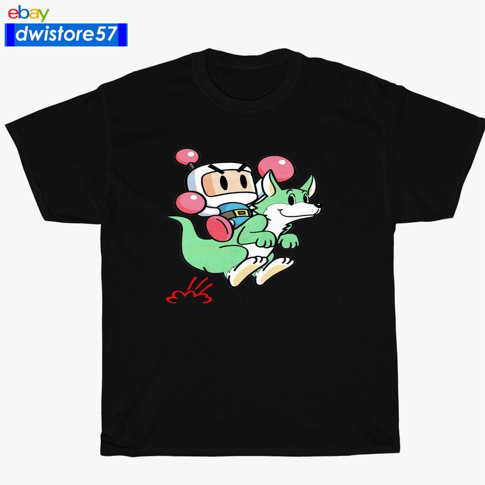 New Shirt Bomberman 94 Logo Black/Navy/Whi<wbr/>te/Grey Men's T-Shirt S-5XL Unisex T-Shirt