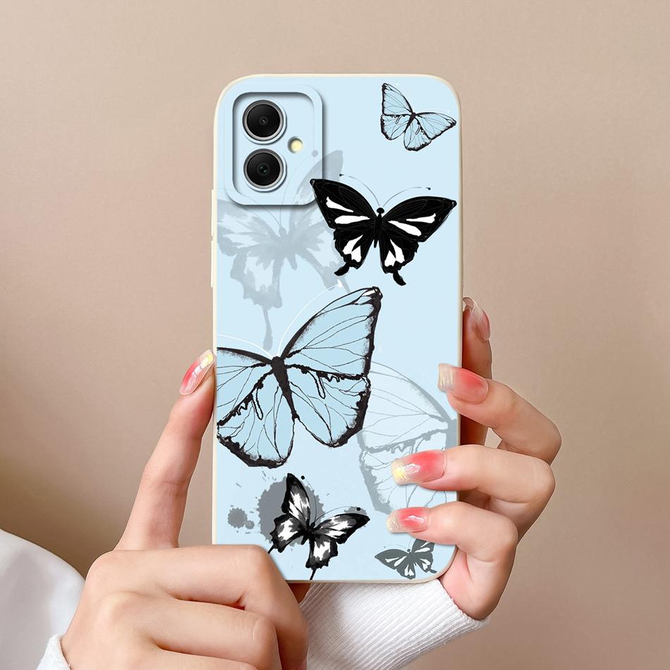 Чехол для Samsung Galaxy A05 A05S Милый Дизайн Полная Защита Funda Для Samsung A 05 Мягкий Жидкий Силикон Задняя Крышка Телефона Coque