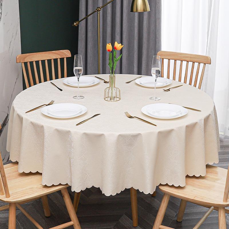 Новая современная круглая скатерть для банкетного отеля, многоцветная скатерть с принтом, водонепроницаемая маслостойкая моющаяся скатерть