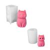 Cats Shaped Molds for Making Soap Gypsum Decorations, Cats Shaped Silicones Molds for Epoxy Resin