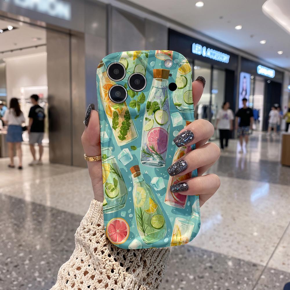 Идеально подходит для iPhone 11 12 13 14 15 16 19 Pro Max Глянцевый чехол Новогодний Рождественский Хэллоуин Подарок для пары Мамы