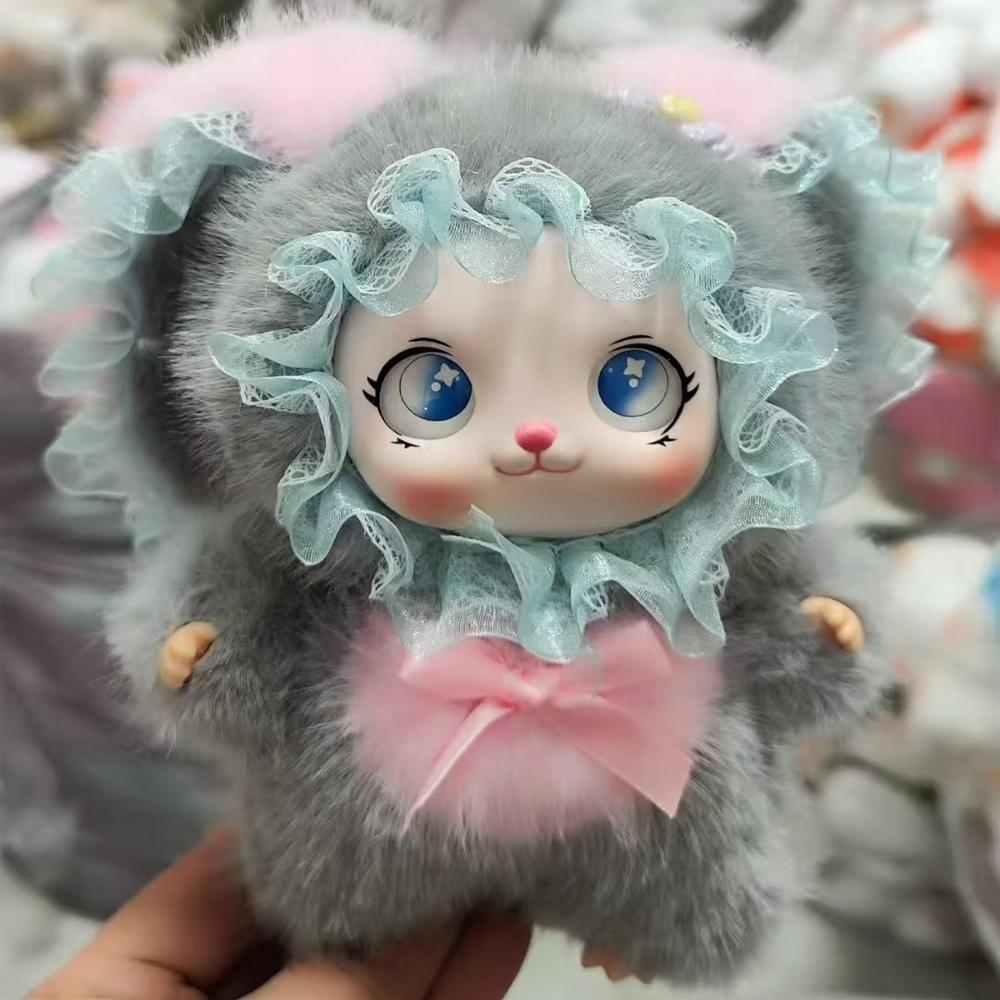 Высококачественная виниловая кукла с лицом кролика Детская игрушка Фестиваль День рождения Рождество Новый год Подарок Настольная коллекция Декорация