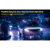 Car Hood White Dynamic LED Strip Exterior Silicone LED Light Flexible Exterior Light Strip with Fuse Protection Auto Accessories