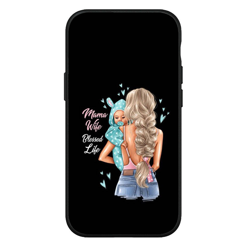 Чехол для iPhone 17 16 15 Xiaomi Poco Redmi Note 14 13 12 11 Pro Max Samsung Galaxy S25 S24 S23 OPPO Huawei Девочка Мама Женщина Семья Мальчик Чехол для телефона