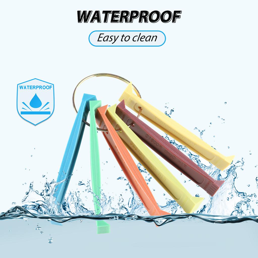 Набор для чистки гребней для ребер кондиционера Щетка для чистки змеевика HVAC Различные гребни для ребер Инструмент для выпрямления ребер конденсатора