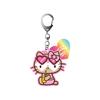 Sanrio Hello Kitty Rubber Tan Kitty Pink [M's Trade] Keychain, (Hello (Solo))