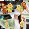 Plush Cartoon Capybara Toys Keychain Silicone Face Children Playroom Decor Doll