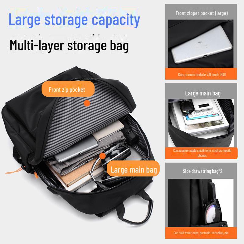 Мужской повседневный деловой рюкзак — большой вместимости, модный, легкий, идеально подходит для ноутбуков и студентов