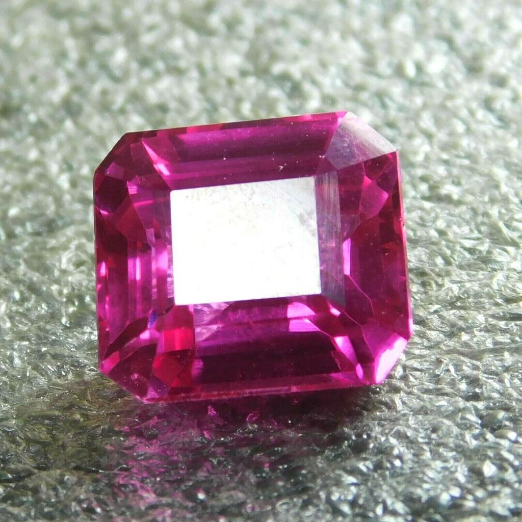 Natural Pink Sapphire Loose Gemstone Square Cut 12.90 ct September Birthstone for Gem Collections