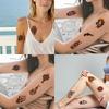 28 шт. Временные татуировки New School Традиционный Револьвер с цветами Скелет с цветами Пиратский Череп Для Взрослых Женщин Грудь