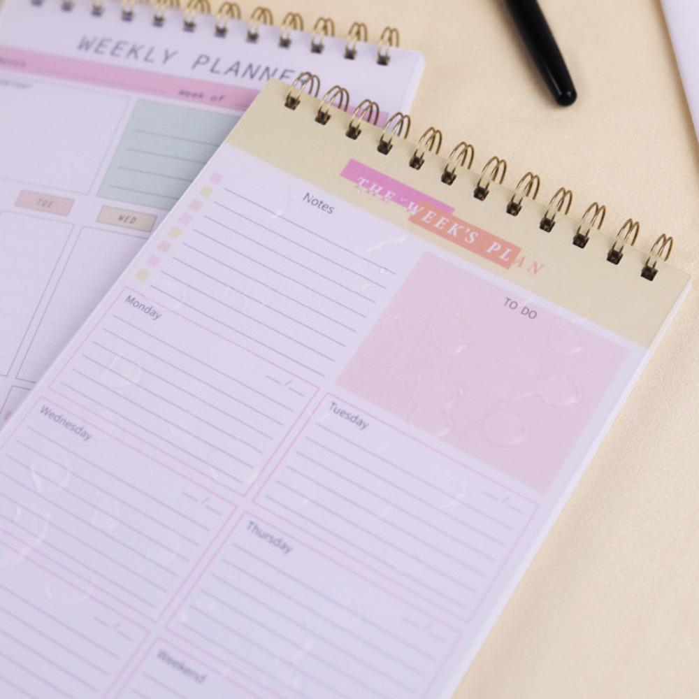 План-книга Книга расписания Канцелярские товары Еженедельник Блокнот Список дел Блокнот Фитнес