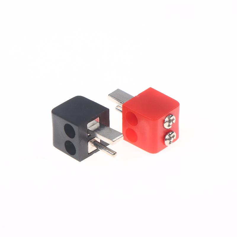 2/6Pcs Screw Terminal Block Connector 2Pin Din Hi-Fi Speaker-Plug Connectors Red Black Electrical Equipment-Plug Connector