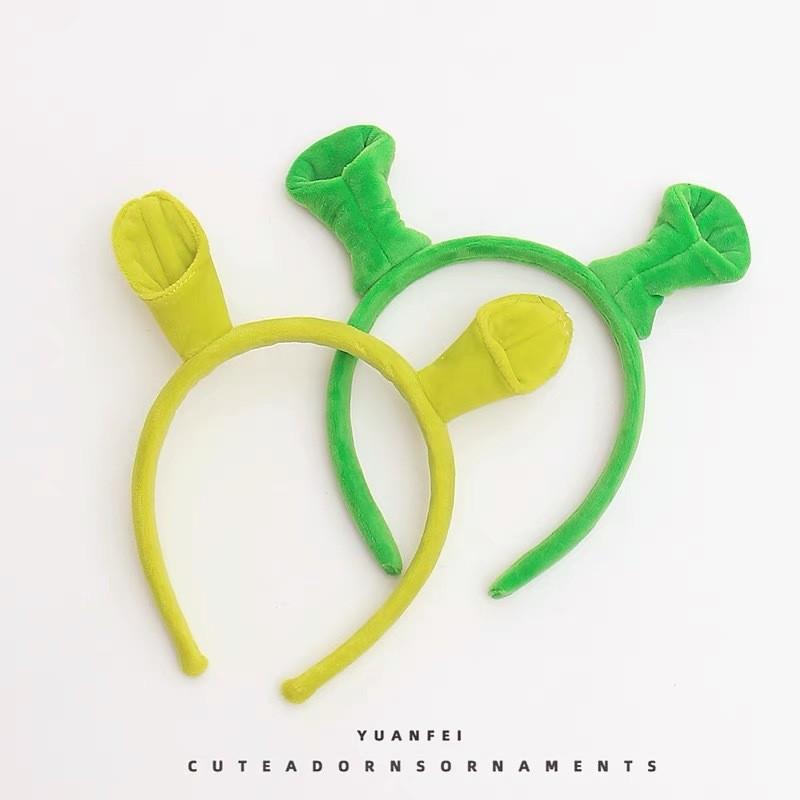 Shrek Cartoon Headband Cute Creative Childrens Hair Accessory With Geometric Triangles For Kids