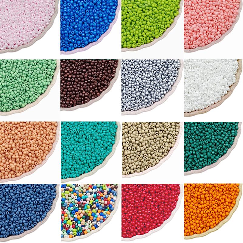 Exquisit 1000pcs/Lot DIY Spacer Beads Bracelet Necklace Accessories Mini For Jewelry Making Seed Beads Czech Glass Findings 2mm Manual Accessories