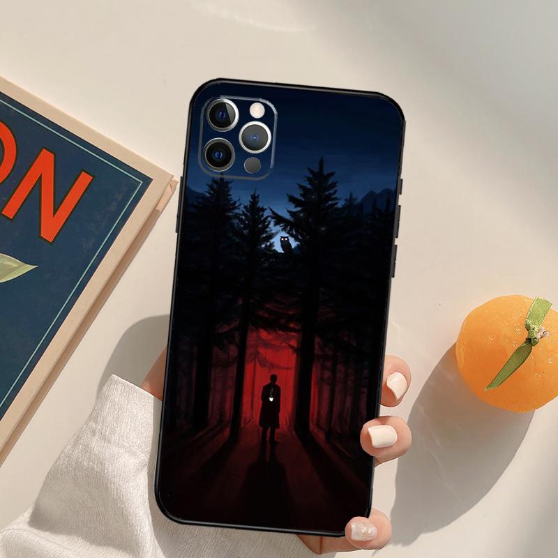 Twin Peaks Meanwhile Cover Case For iPhone 16 15 14 13 12 11 Pro Max XS XR X 12 13 Mini 16 15 Plus Fundas