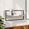 VidaXL Wall Shelf with Bar Sonoma Grey 65x25x30 Cm 836291