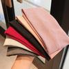 Korean Wide-Brimmed Women's Headband: Versatile Face Wash and Sports Knit, Solid Color, Autumn/Winter Celebrity Style