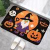 Ghost pumpkin print pattern bathroom floor mat, bathtub absorbent foot mat, shower room small carpet, bathroom door mat