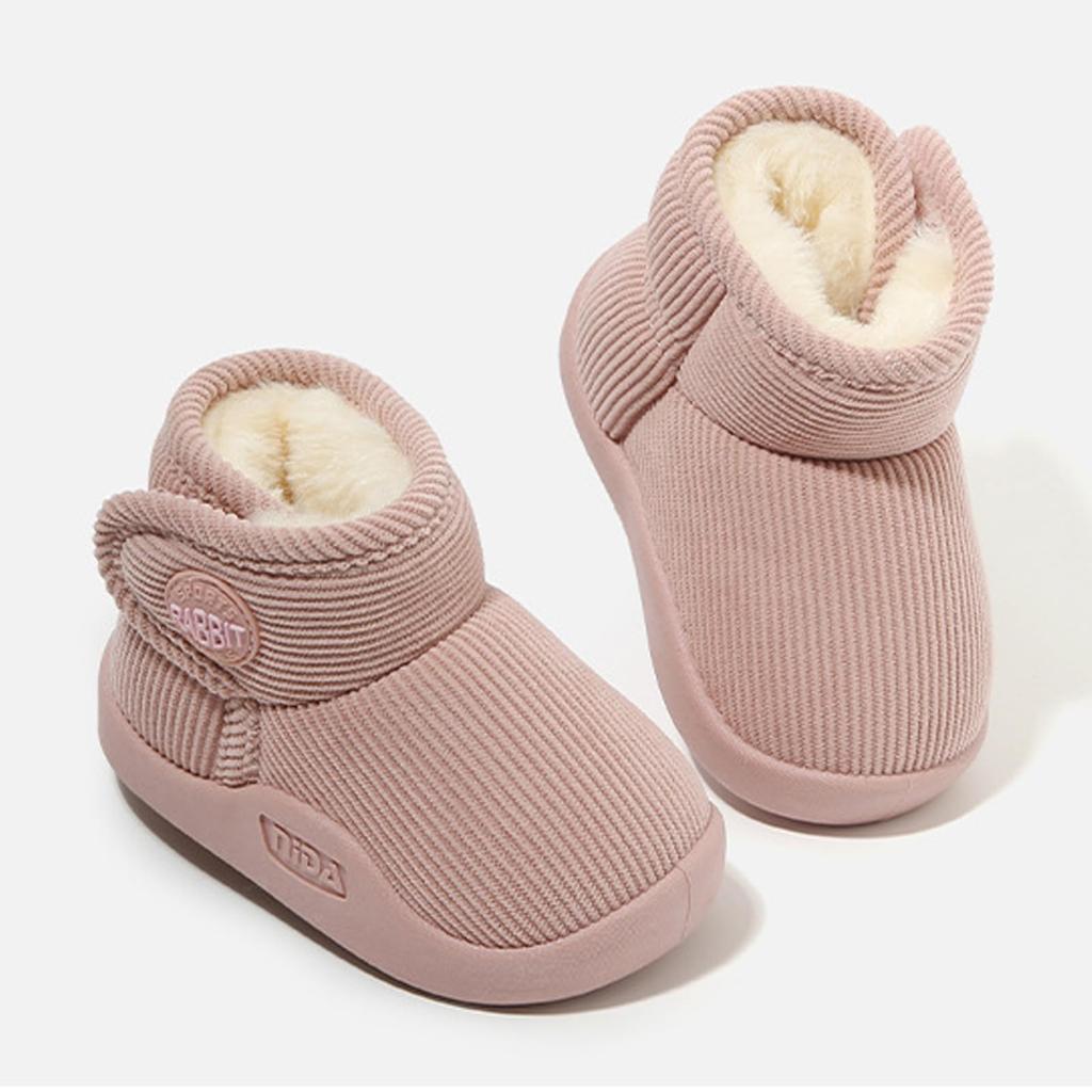 BicoBico Snow Cotton Snow Shoes for Toddlers and Outdoor Shoes with Velcro Kids' Boots, Girls, Warm, Soft, Non-Slip, Lightweight, Closure, SC015PK16.5