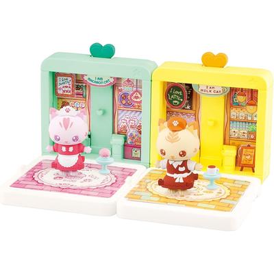 Игровой набор MegaHouse Snap Friends Двойной кот Конфетная лавка и Сливочное кафе