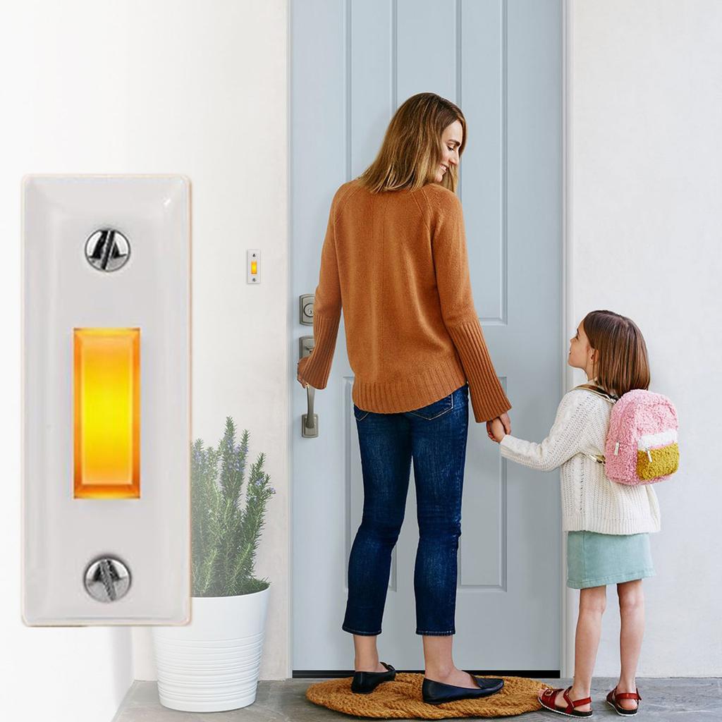 Многоцелевой дверной звонок с кнопкой, провод, прочный пластик, настенный дверной звонок, замена переключателей для дома или гаража