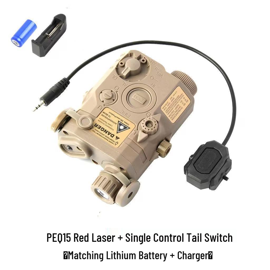 PEQ-15 Nylon Tactical Laser Box with Infrared & Strobe Flashlight for M4A1 Side Mount
