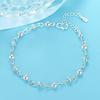 Оригинальные полые браслеты из серебра 925 пробы для женщин Корейские регулируемые сверкающие браслеты с бусинами удачи Вечерние ювелирные изделия Подарки