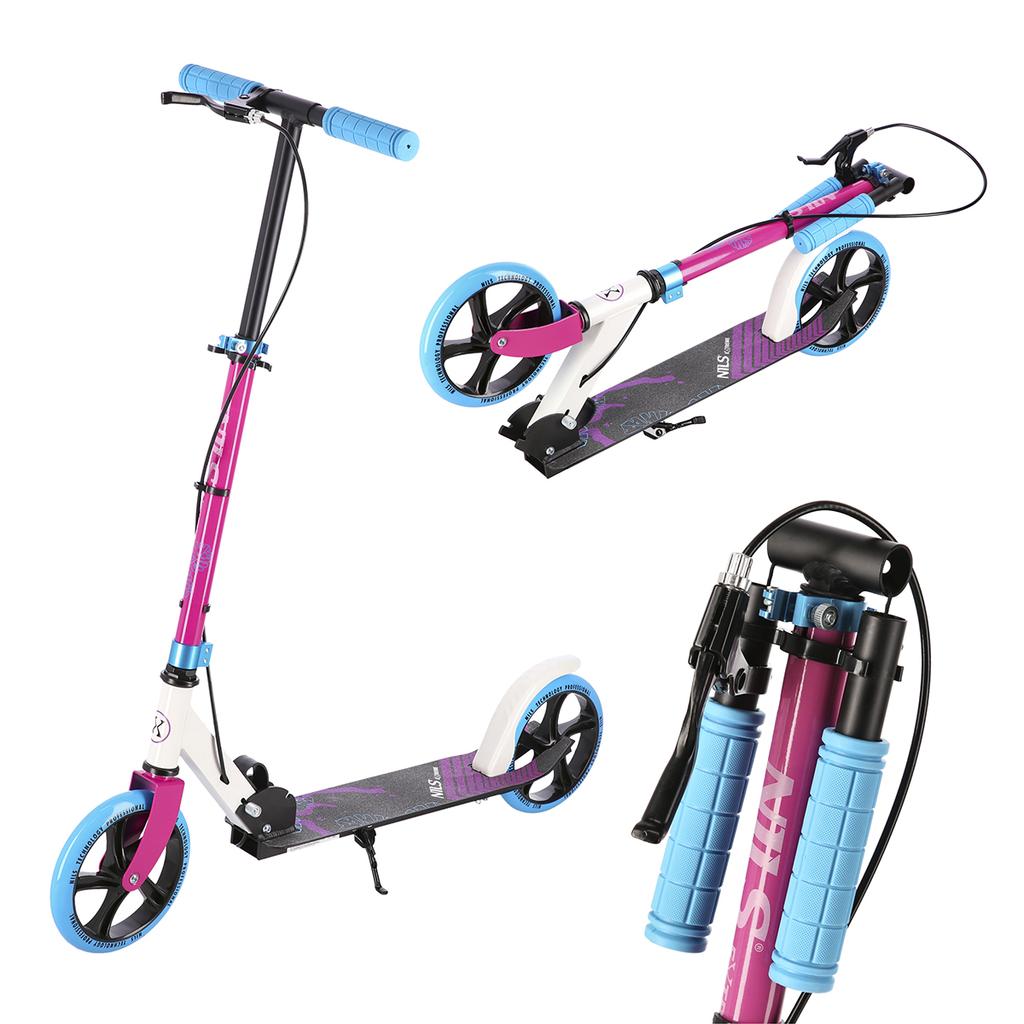 Hm0107 White-Pink Hulajnoga Nils Extreme