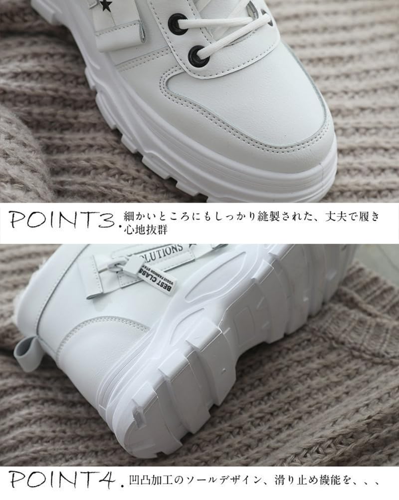Fosys Winter Short Snow Boots with Fleece and Comfortable for Outdoor Activities Japanese Shoe Women's Lining, Warm, Non-Slip, (White, Size, Adult,