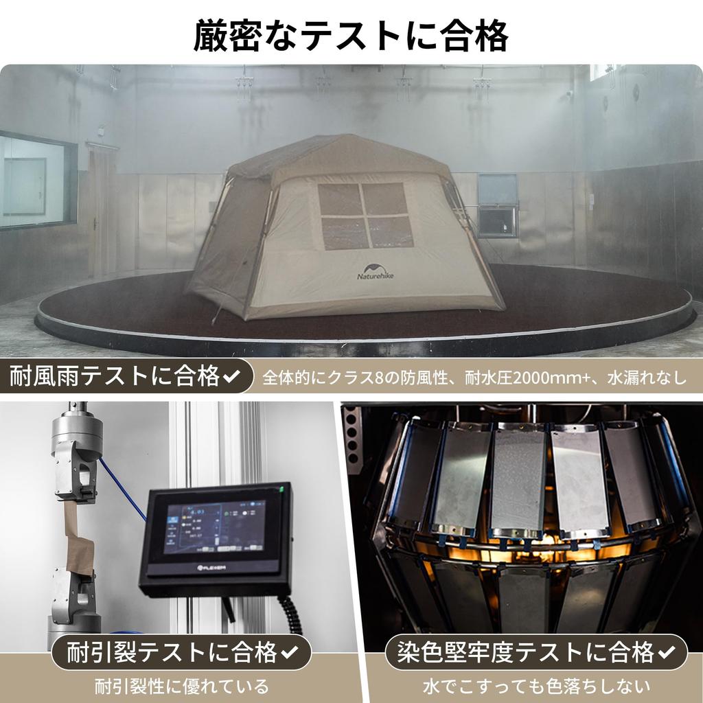 Naturehike Официальный магазин One Touch Tent Ti Black Новый материал Расширенный тент Кемпинговый домик Тип Легко устанавливается Защита от УФ-излучения Отдельно стоящий Двухместный