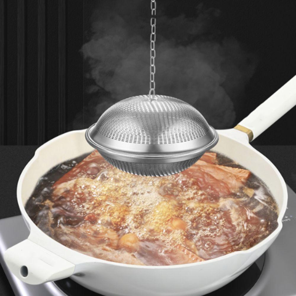 304 Stainless Steel Spice Strainer Flying Saucer Shape Brine Filter Kitchen Accessories