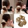 Sparkling Ponytail Holder Soft Textured Scrunchies for Stylish Women Girls Elegant Hair Accessories Hair Styling Tools