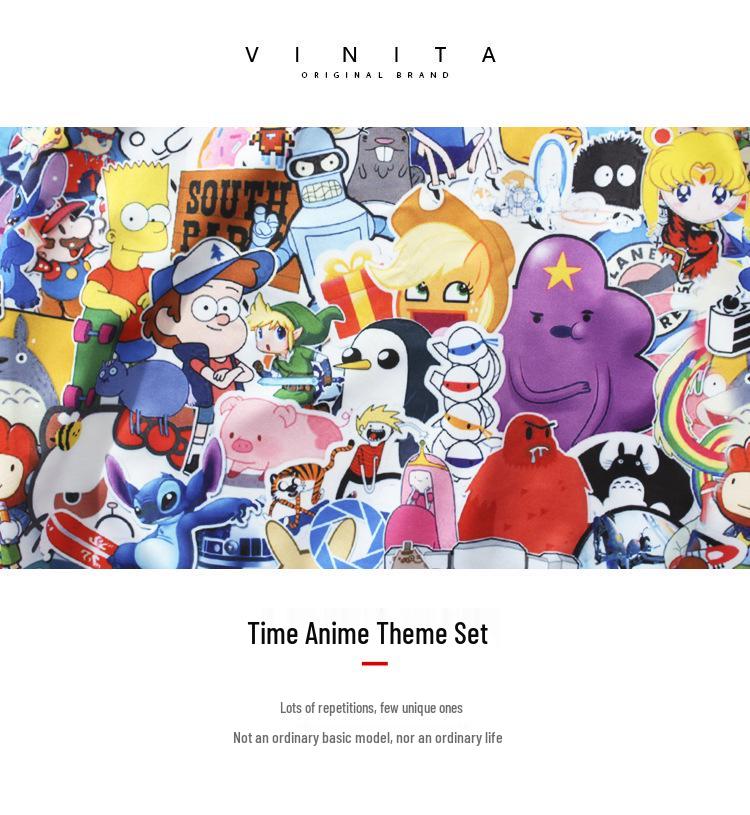 Качественная милая худи с аниме-принтом: Повседневная, Свободного кроя, Универсальная, Свитшот в американском стиле