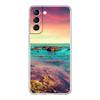 Морская синь Пляж Небо Прозрачный Силиконовый Чехол Для Телефона Для Samsung Galaxy S23 S22 5G S20 Ultra S21 FE 5G S10E S9 S8 S10 Plus Мягкая Крышка
