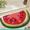 Watermelon Bathroom Absorbent Mat Imitation Cashmere Mat Bathroom Mat Absorbent Anti Slip Mat Toilet Door Mat Carpet