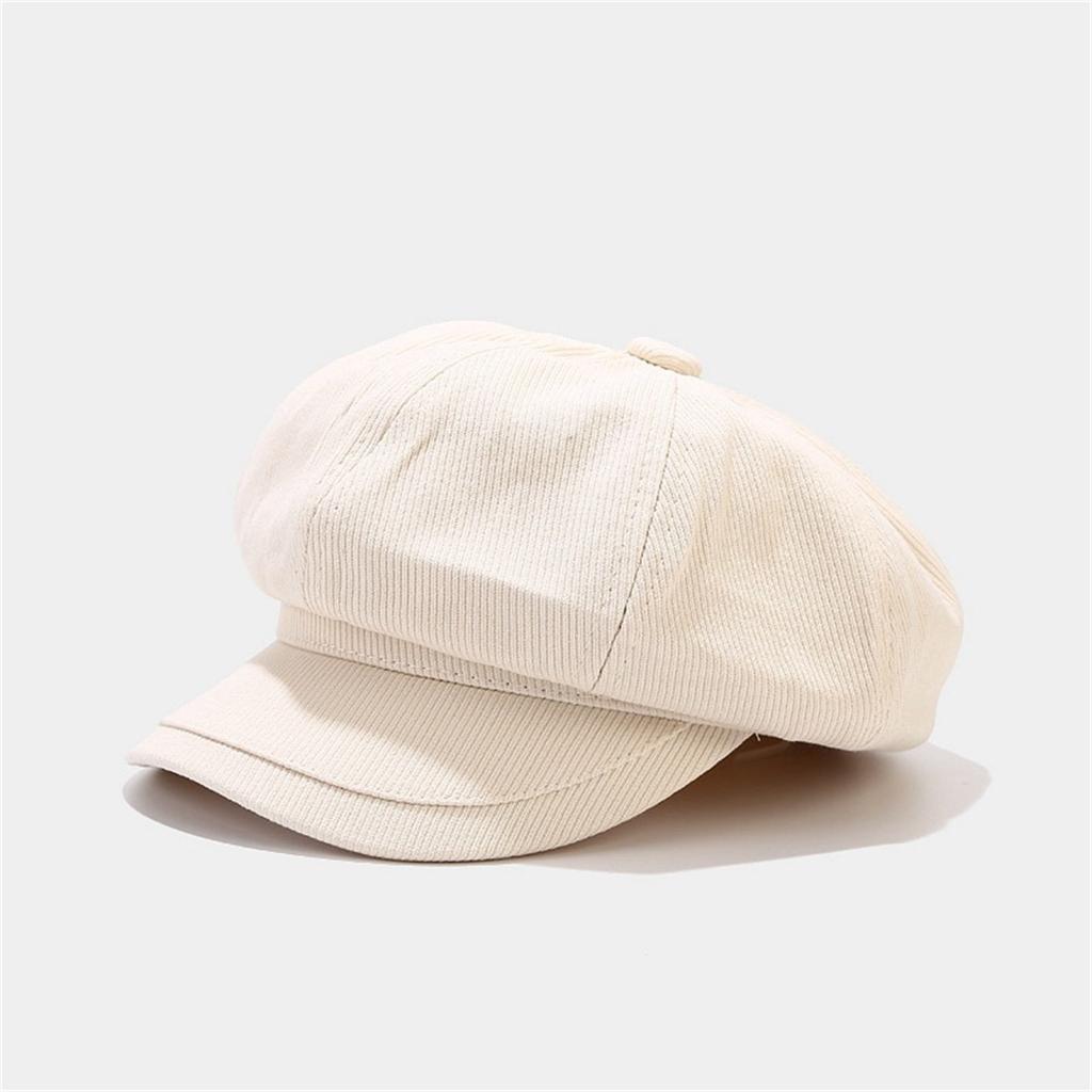 Women's Plain Octagonal Hat Newsboy Hat