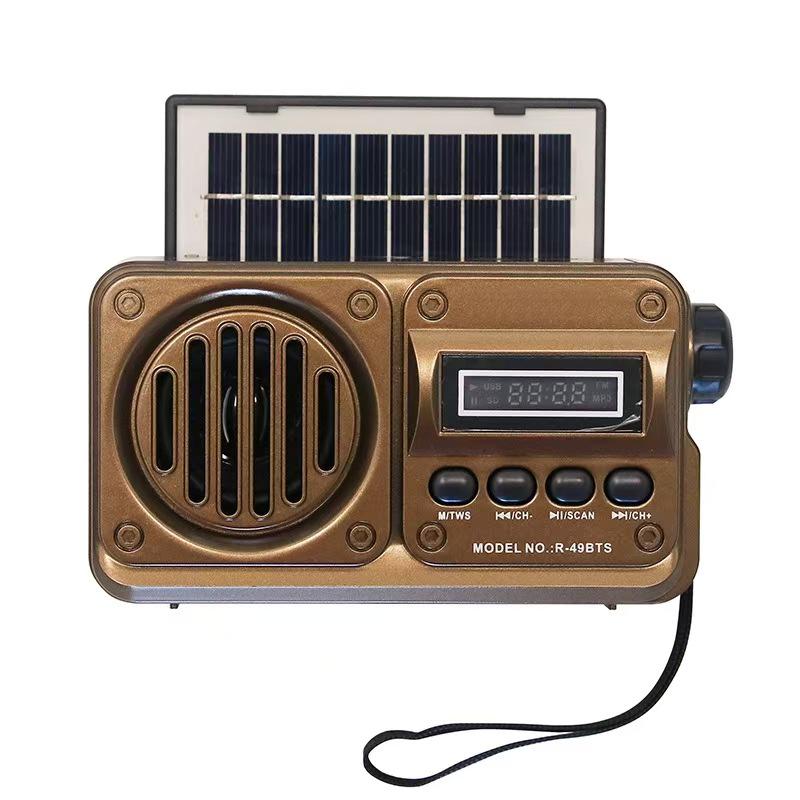 Bluetooth-динамик на солнечных батареях с FM-радио, слотом для карт, USB и многодиапазонной антенной