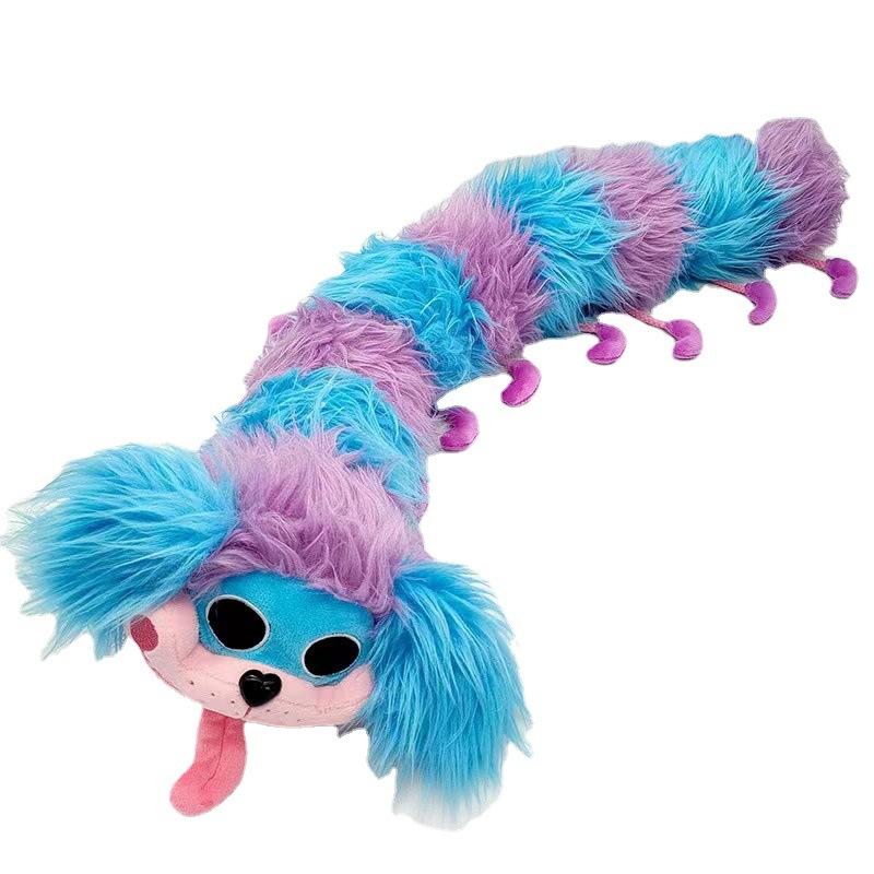 Cute Fuzzy Caterpillar Plush Doll Soft Stuffed Animal Toy For Kids Birthday Christmas Halloween Gift
