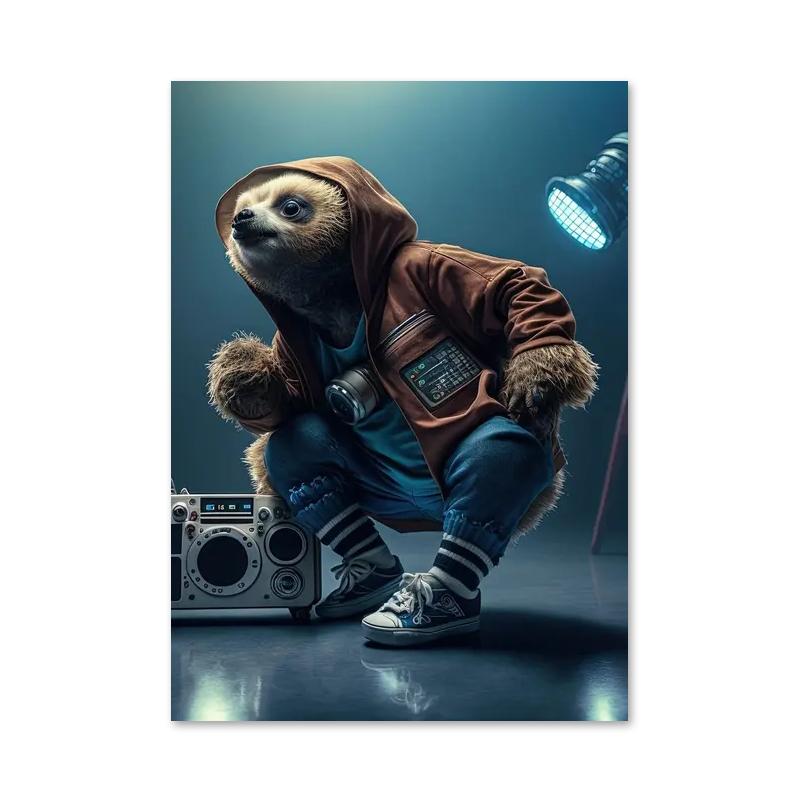 Абстрактное животное Лев Панда Жираф плакат и принты Рэп певец Холст Картина Настенная картина для гостиной Домашнее украшение