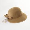 Элегантная соломенная шляпа с бантом и козырьком, женская летняя пляжная солнцезащитная шляпа-ведро