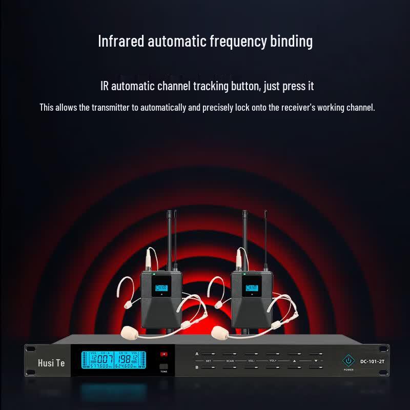 Hosite DC-101-2C Профессиональная беспроводная система с двумя ручными микрофонами