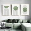 Абстрактная зеленая линия, холст с принтом, постер, скандинавская геометрическая живопись, настенные картины, искусство, современная гостиная, студия, офис, домашний декор