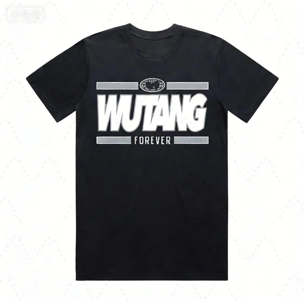 Постер альбома Wu Tang Clan Периферия Печатная футболка Классический уличный Хип-хоп Музыка Модная футболка Мужская Женская Оверсайз Харадзюку Топы