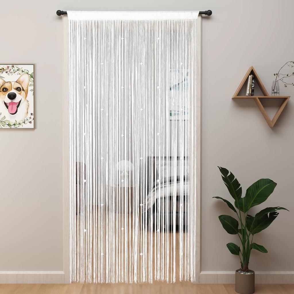 2027 Beaded Curtain Beaded Curtains for Doorways Crystals Suitable for Interior Hanging Decoration and Partitions Closet Curtains