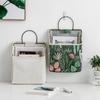 Hanging Bag Dormitory Storage Bag Wall Hanging Tabletop Cotton Linen Bedside Storage Organizer for Books Glasses