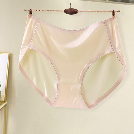 Trendy Lady Underpants Solid Color Stretchy Anti-septic